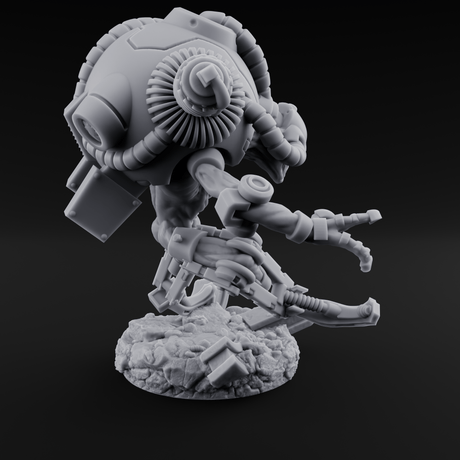 Hose Tangled Firing Cyborg D Miniature for Dungeons and Dragons, Pathfinder or other TTRPGs