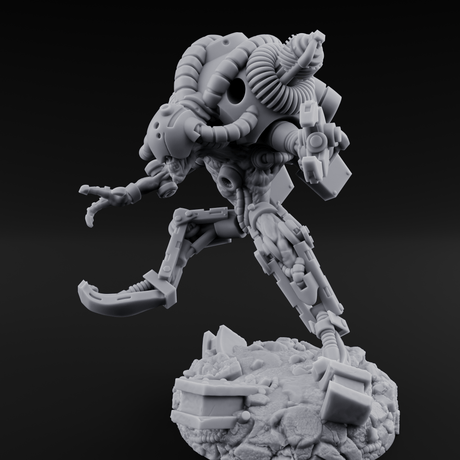 Hose Tangled Firing Cyborg D Miniature for Dungeons and Dragons, Pathfinder or other TTRPGs