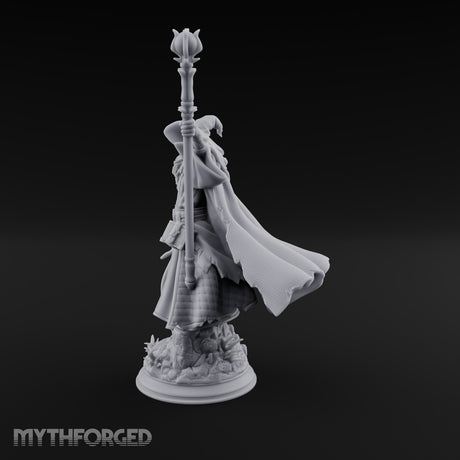 Weaving a Spell Human Wizard Miniature for Dungeons and Dragons, Pathfinder or other TTRPGs