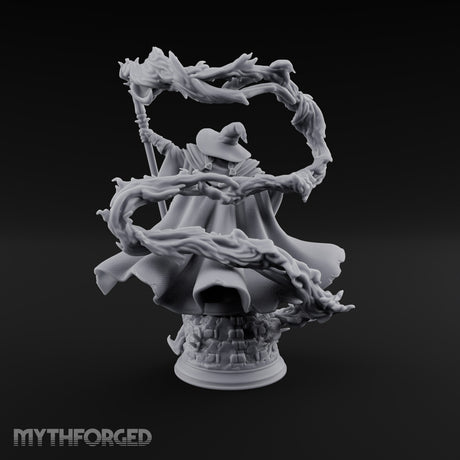 Weaving a Spell Human Wizard Miniature for Dungeons and Dragons, Pathfinder or other TTRPGs