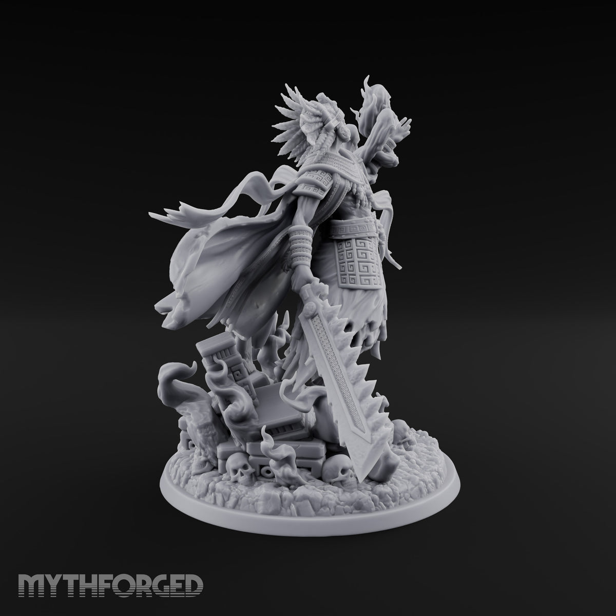 Death Presides, Unhurried Lich Feathered-Headdress Skeletal Lord