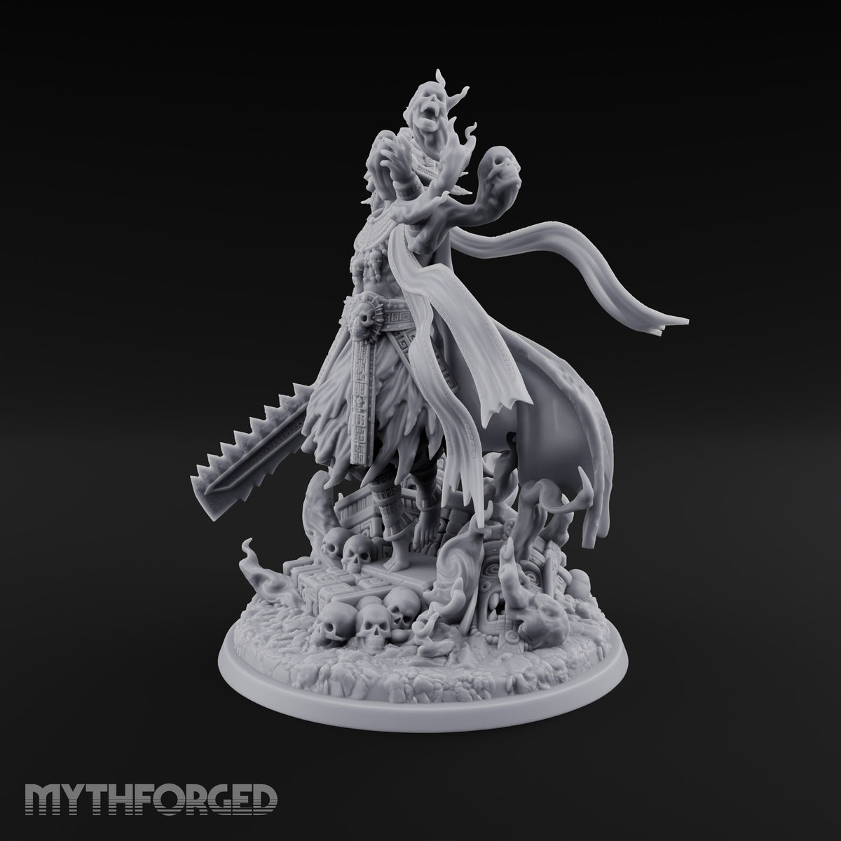 Death Presides, Unhurried Lich Feathered-Headdress Skeletal Lord