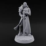 Sword Resting Human General Miniature for Dungeons and Dragons, Pathfinder or other TTRPGs