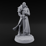 Sword Resting Human General Miniature for Dungeons and Dragons, Pathfinder or other TTRPGs
