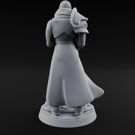 Sword Resting Human General Miniature for Dungeons and Dragons, Pathfinder or other TTRPGs
