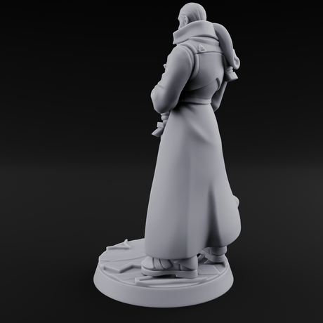 Sword Resting Human General Miniature for Dungeons and Dragons, Pathfinder or other TTRPGs