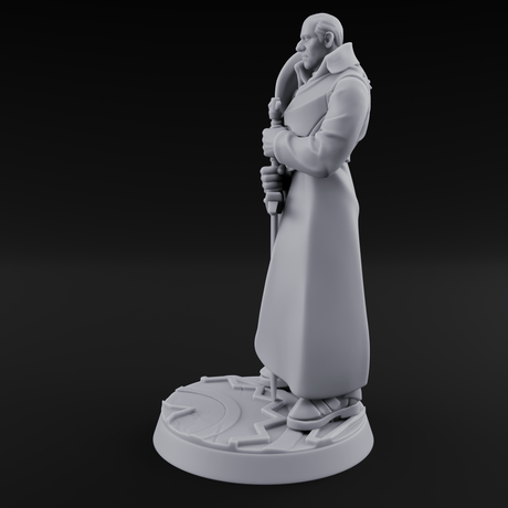 Sword Resting Human General Miniature for Dungeons and Dragons, Pathfinder or other TTRPGs