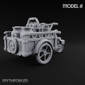 Curdle Not, Want Not Wooden Milkman Market Piece A