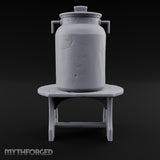 Curdle Not, Want Not Wooden Milkman Market Piece D