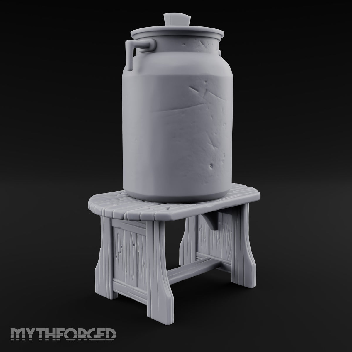 Curdle Not, Want Not Wooden Milkman Market Set — D