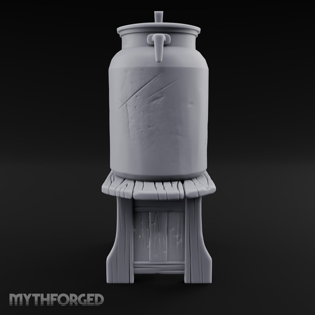 Curdle Not, Want Not Wooden Milkman Market Piece D