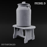 Curdle Not, Want Not Wooden Milkman Market Set — D