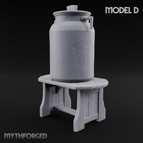 Curdle Not, Want Not Wooden Milkman Market Piece D