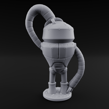 Lanky Armed Warforged Automaton A Miniature for Dungeons and Dragons, Pathfinder or other TTRPGs