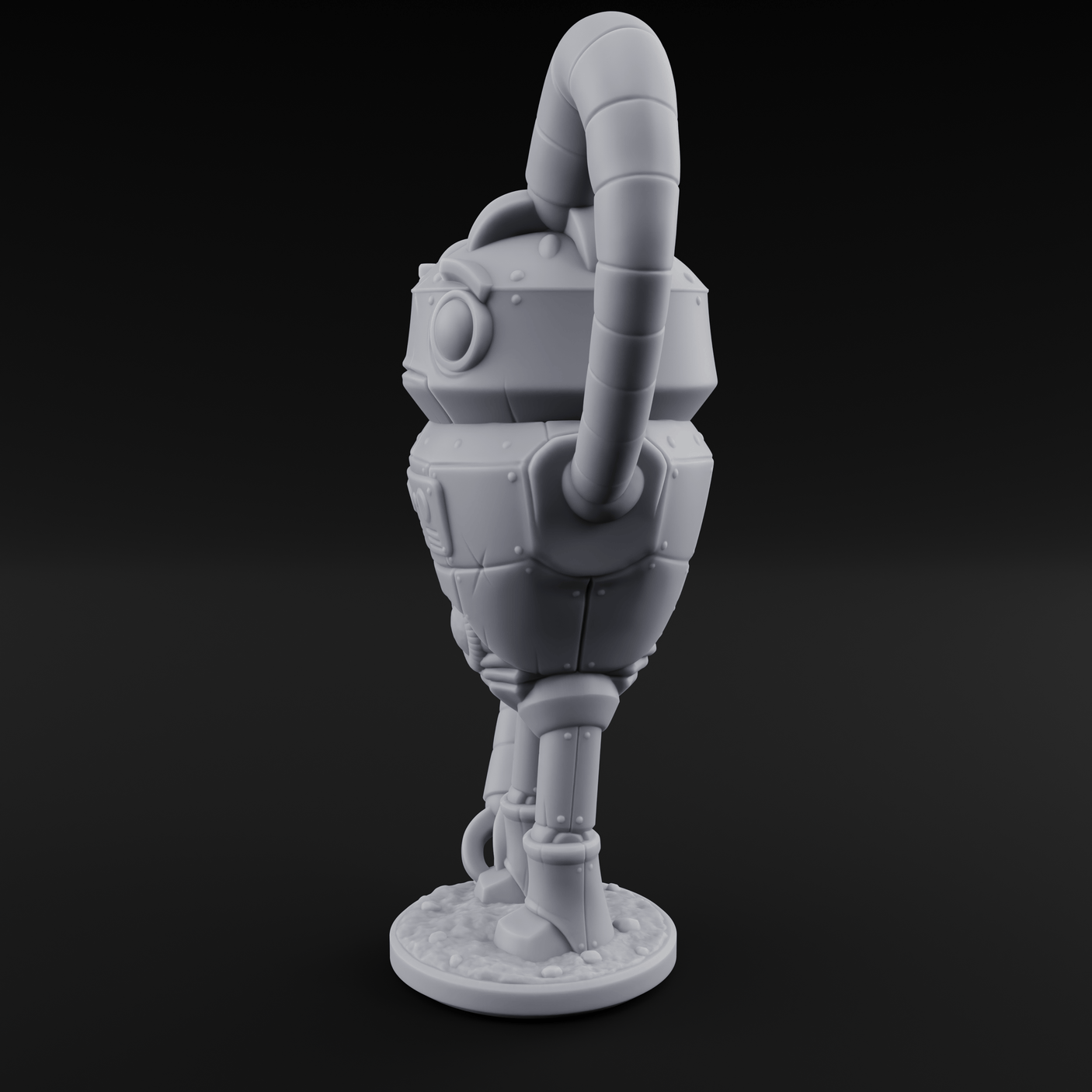 Lanky Armed Warforged Automaton A Miniature for Dungeons and Dragons, Pathfinder or other TTRPGs