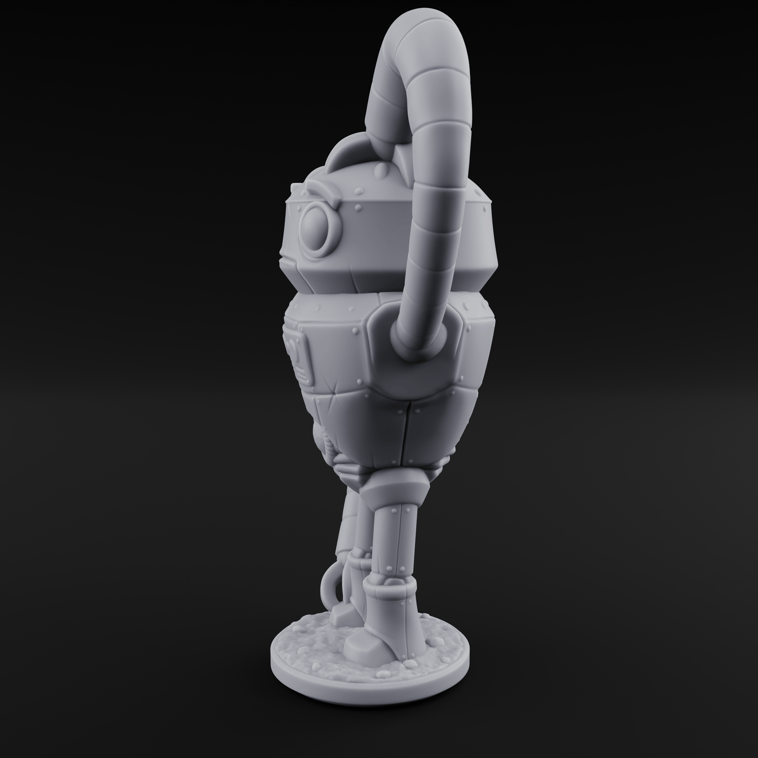 Lanky Armed Warforged Automaton A Miniature for Dungeons and Dragons, Pathfinder or other TTRPGs