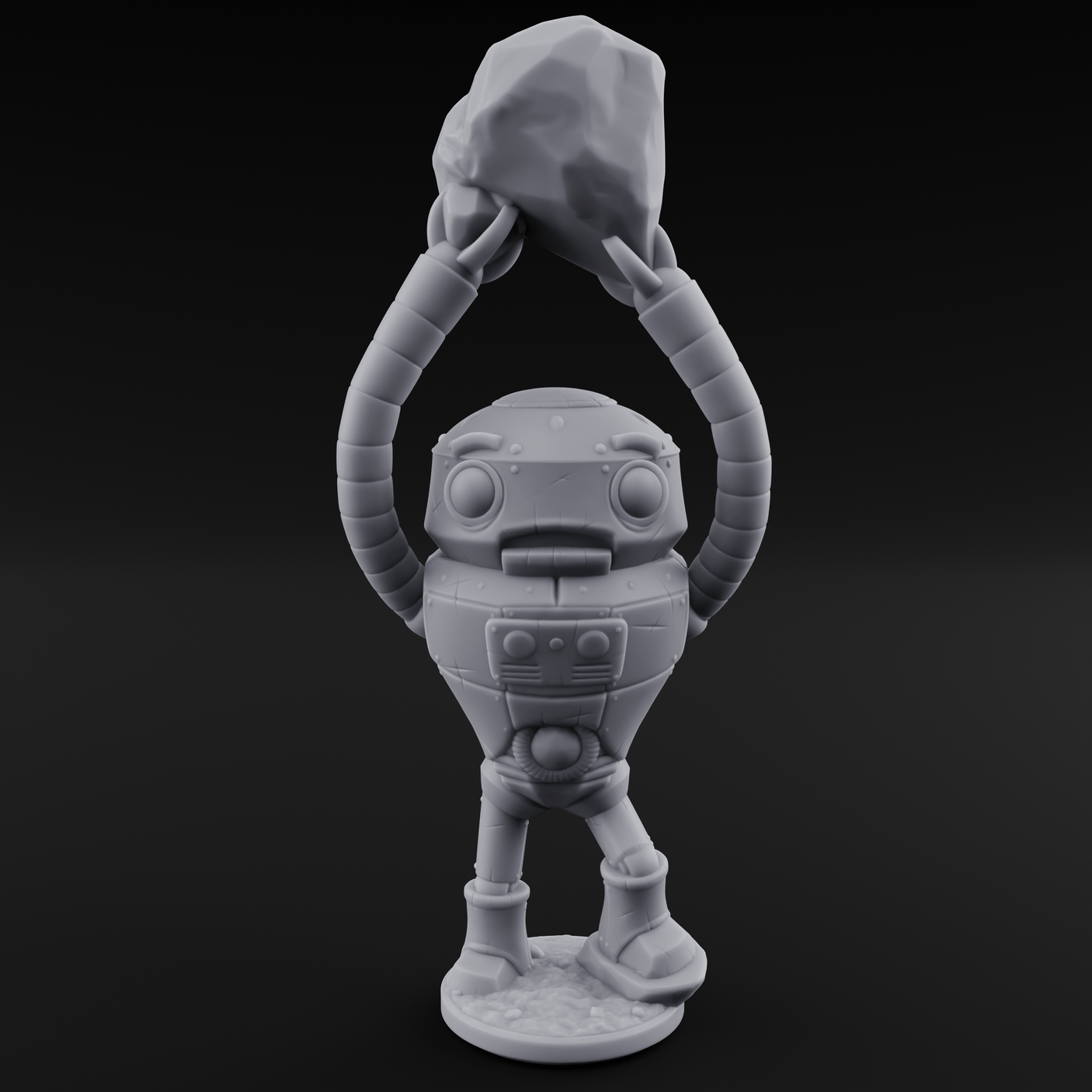 Lanky Armed Warforged Automatons Miniature for Dungeons and Dragons, Pathfinder or other TTRPGs