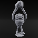Lanky Armed Warforged Automaton B Miniature for Dungeons and Dragons, Pathfinder or other TTRPGs