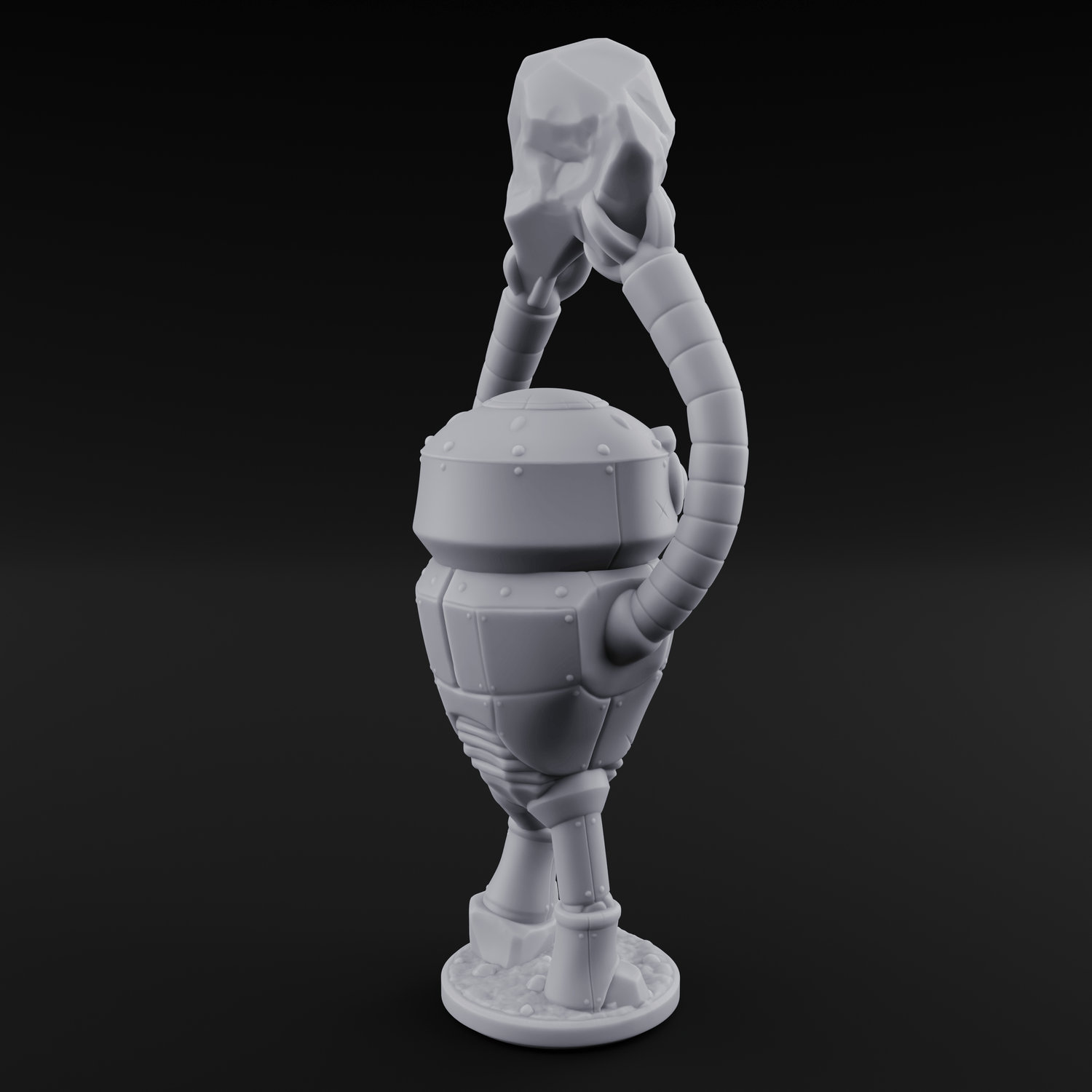 Lanky Armed Warforged Automaton B Miniature for Dungeons and Dragons, Pathfinder or other TTRPGs