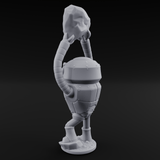 Lanky Armed Warforged Automaton B Miniature for Dungeons and Dragons, Pathfinder or other TTRPGs