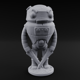 Lanky Armed Warforged Automaton C Miniature for Dungeons and Dragons, Pathfinder or other TTRPGs