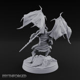 One Grounded, One Gliding Dragonborn Warrior B