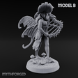 Harp Strumming Pixie Minstrels B Miniature for Dungeons and Dragons, Pathfinder or other TTRPGs