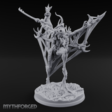 Wings Spread Menacing Phase Spider Matriarch Miniature for Dungeons and Dragons, Pathfinder or other TTRPGs