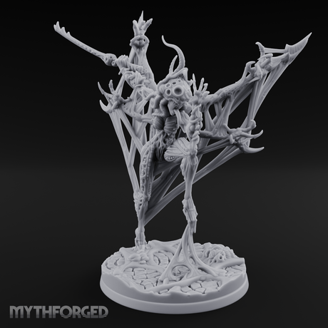 Wings Spread Menacing Phase Spider Matriarch Miniature for Dungeons and Dragons, Pathfinder or other TTRPGs