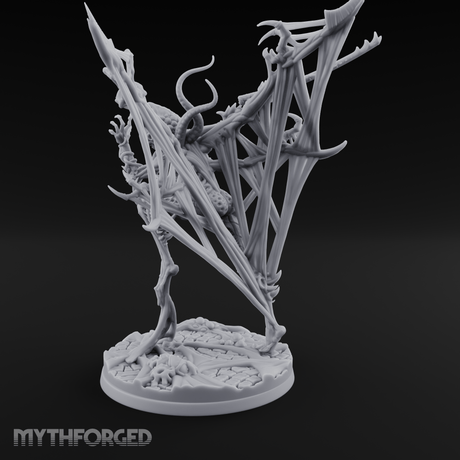 Wings Spread Menacing Phase Spider Matriarch Miniature for Dungeons and Dragons, Pathfinder or other TTRPGs