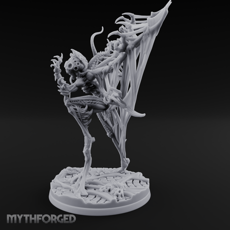 Wings Spread Menacing Phase Spider Matriarch Miniature for Dungeons and Dragons, Pathfinder or other TTRPGs
