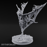 Wings Spread Menacing Phase Spider Matriarch Miniature for Dungeons and Dragons, Pathfinder or other TTRPGs