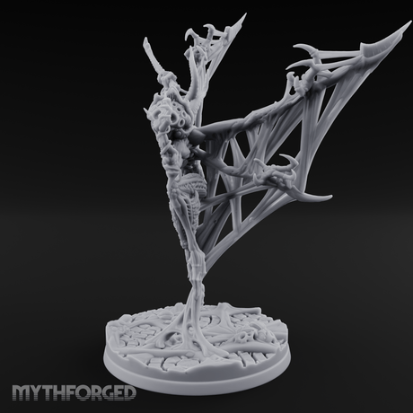 Wings Spread Menacing Phase Spider Matriarch Miniature for Dungeons and Dragons, Pathfinder or other TTRPGs