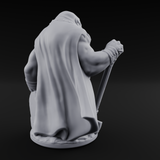 Grave Digging Ogre Brute Miniature for Dungeons and Dragons, Pathfinder or other TTRPGs