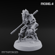 Shouldering The Blade Hadozee Warriors A Miniature for Dungeons and Dragons, Pathfinder or other TTRPGs
