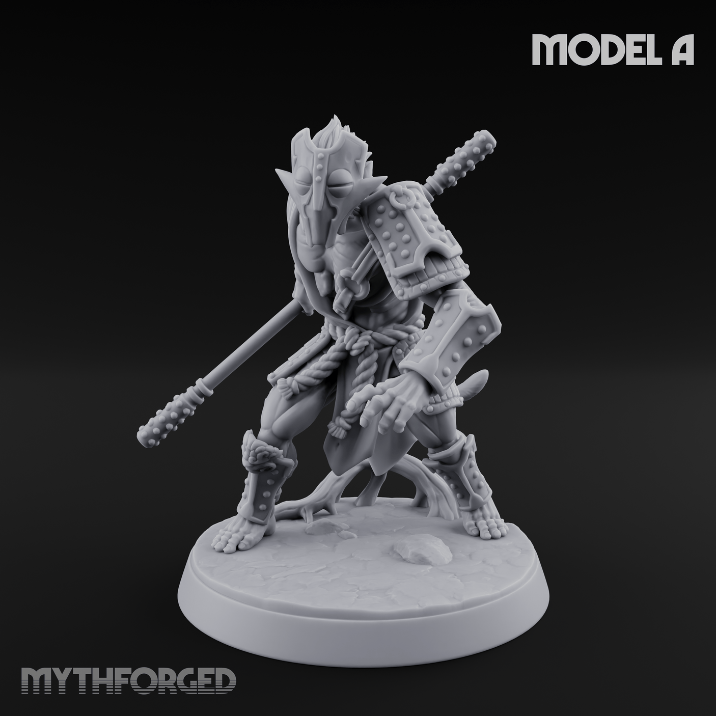 Shouldering The Blade Hadozee Warriors A Miniature for Dungeons and Dragons, Pathfinder or other TTRPGs