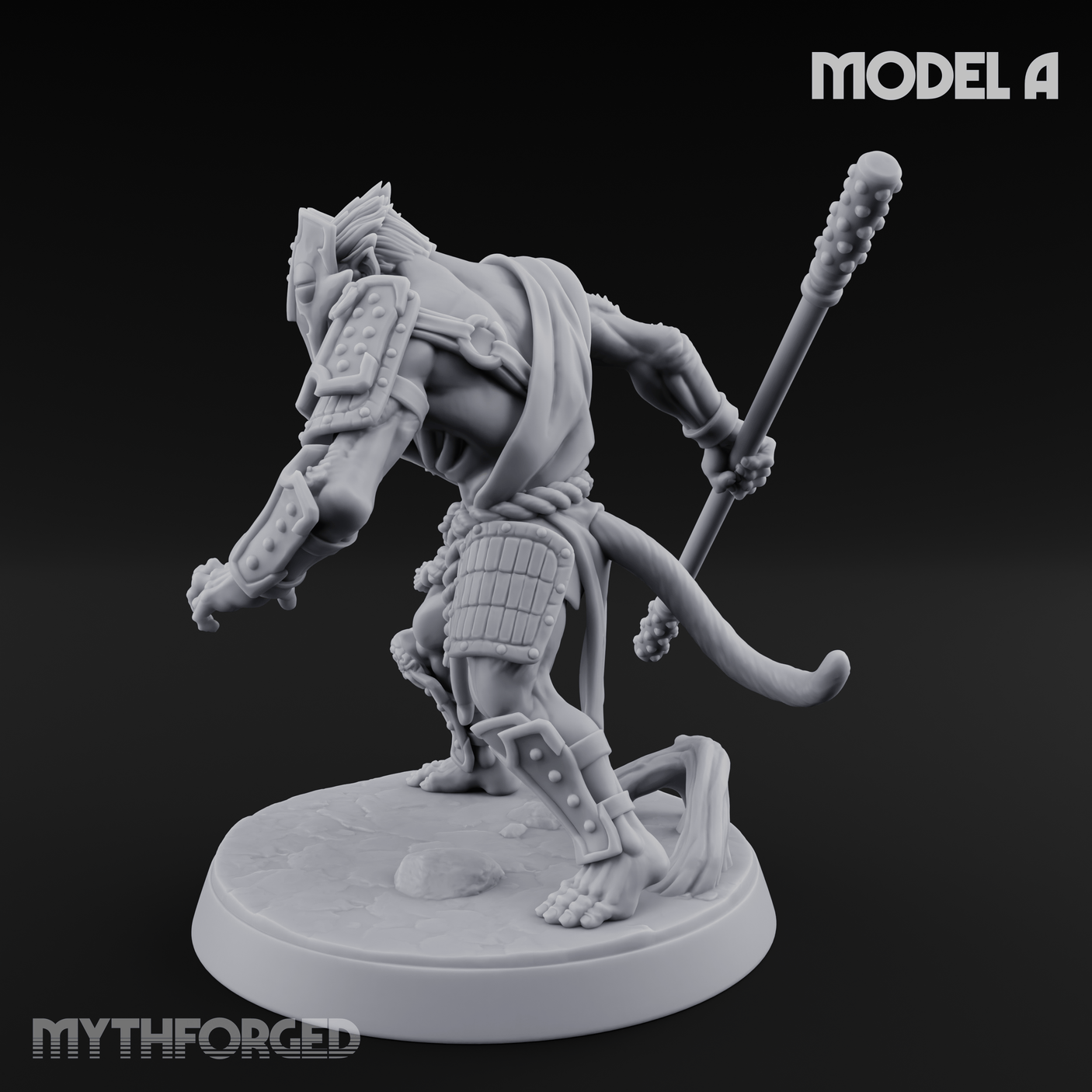 Shouldering The Blade Hadozee Warriors A Miniature for Dungeons and Dragons, Pathfinder or other TTRPGs