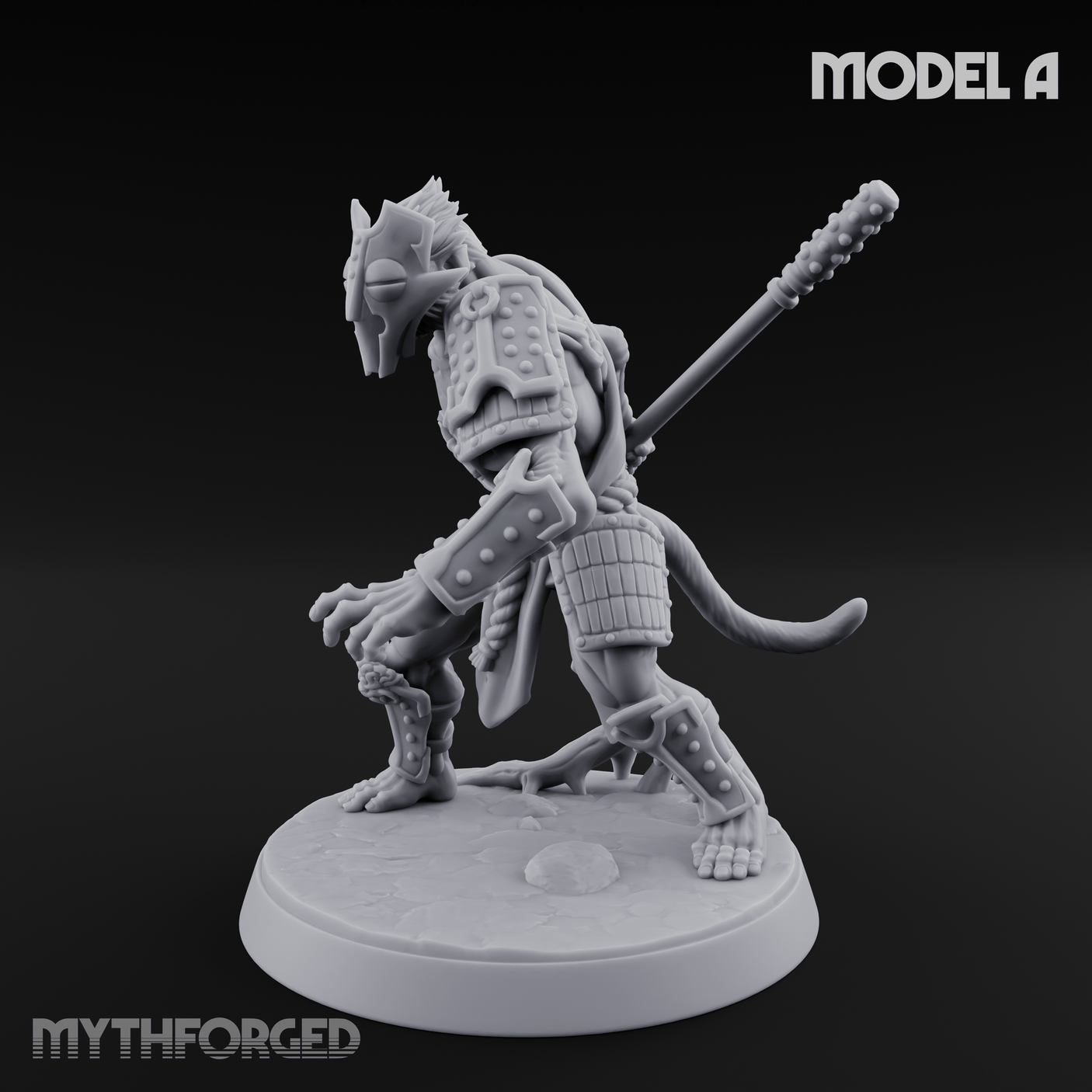 Shouldering The Blade Hadozee Warriors A Miniature for Dungeons and Dragons, Pathfinder or other TTRPGs