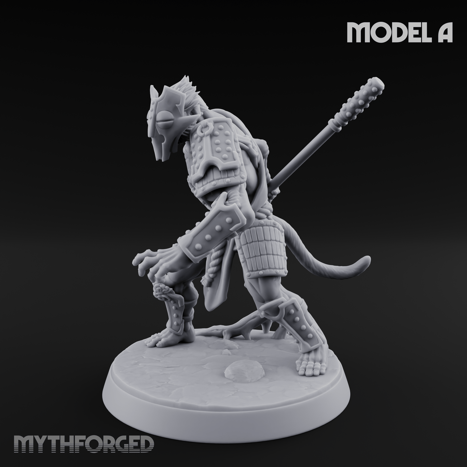 Shouldering The Blade Hadozee Warriors A Miniature for Dungeons and Dragons, Pathfinder or other TTRPGs