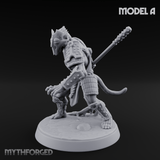 Shouldering The Blade Hadozee Warriors A Miniature for Dungeons and Dragons, Pathfinder or other TTRPGs