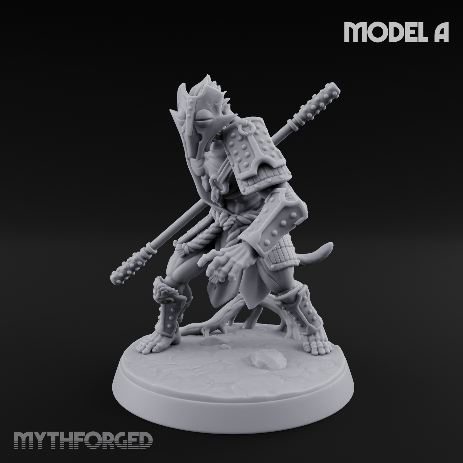 Shouldering The Blade Hadozee Warriors A Miniature for Dungeons and Dragons, Pathfinder or other TTRPGs