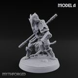 Shouldering The Blade Hadozee Warriors A Miniature for Dungeons and Dragons, Pathfinder or other TTRPGs