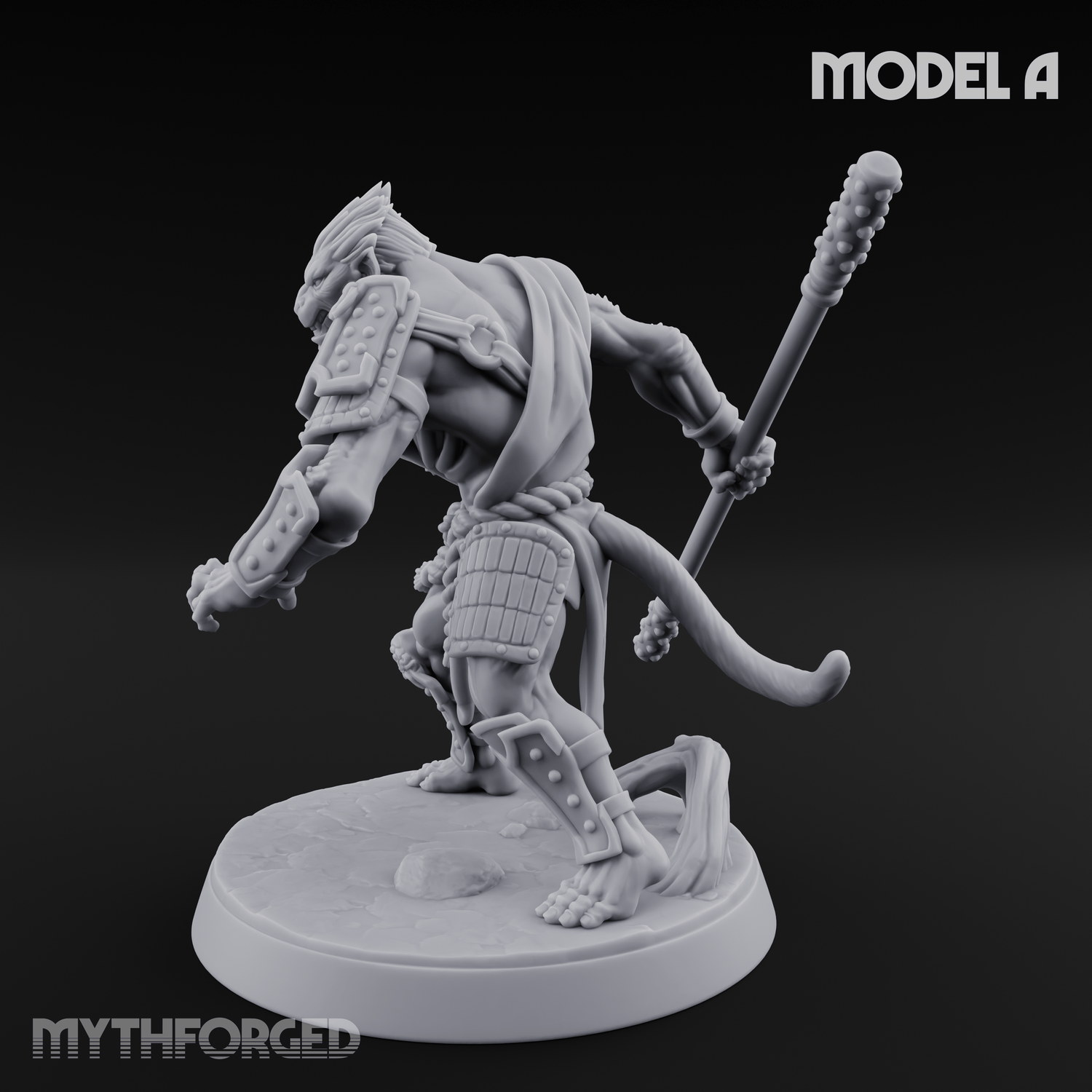 Shouldering The Blade Hadozee Warriors A Miniature for Dungeons and Dragons, Pathfinder or other TTRPGs