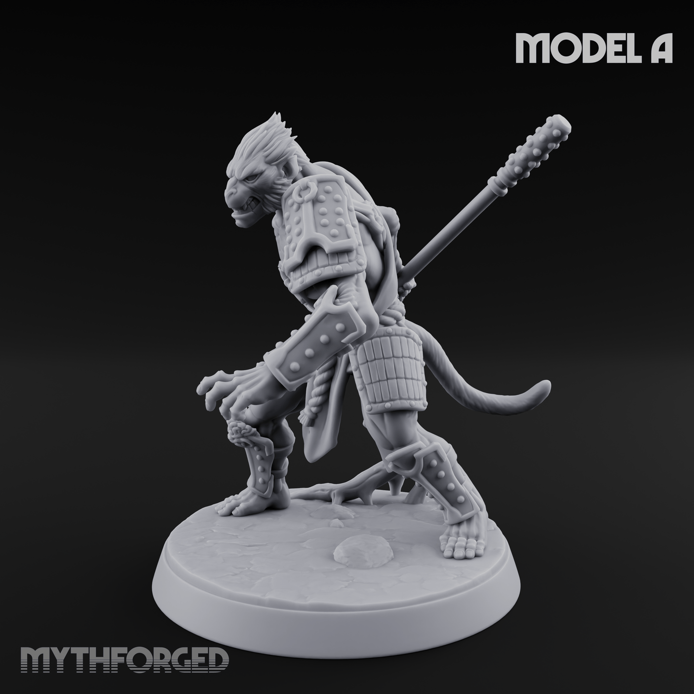 Shouldering The Blade Hadozee Warriors A Miniature for Dungeons and Dragons, Pathfinder or other TTRPGs