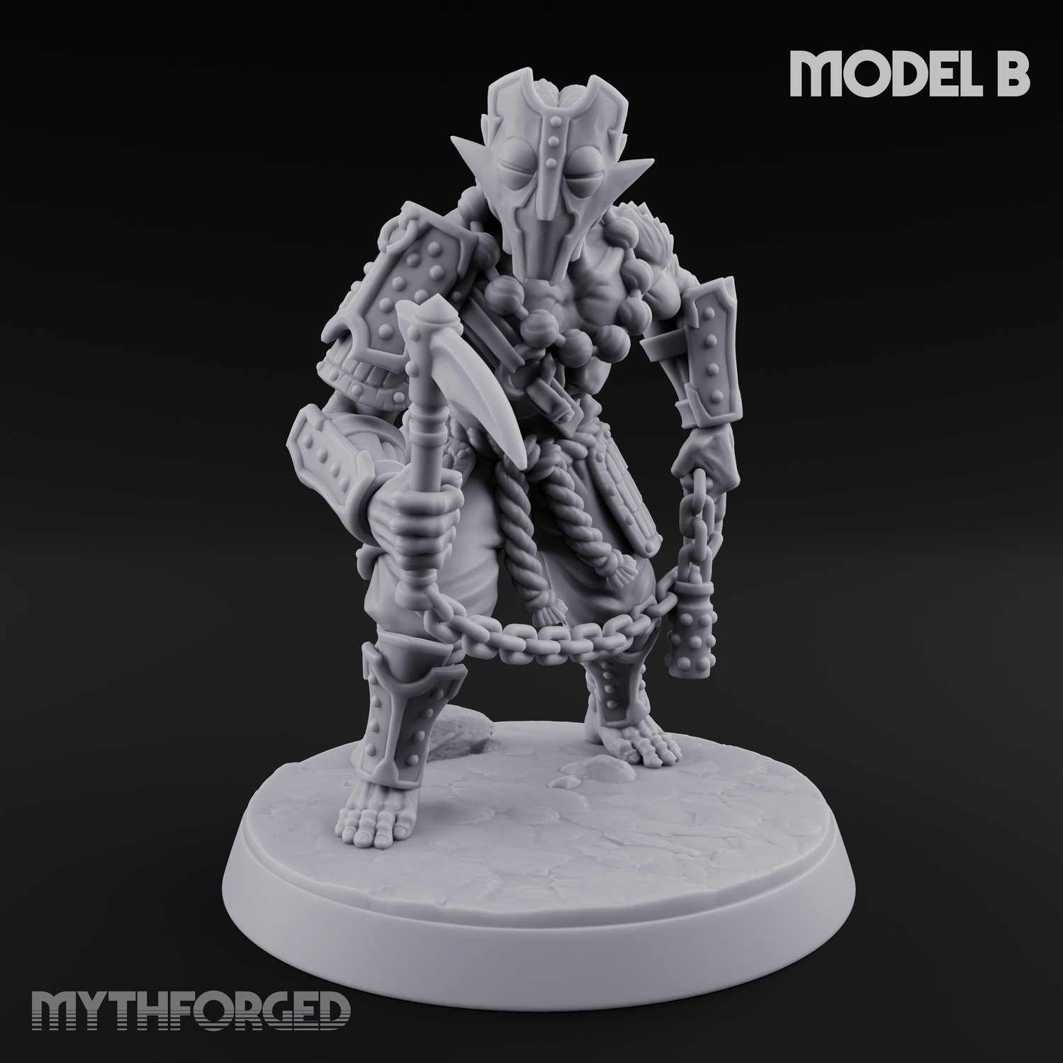 Shouldering The Blade Hadozee Warriors B Miniature for Dungeons and Dragons, Pathfinder or other TTRPGs