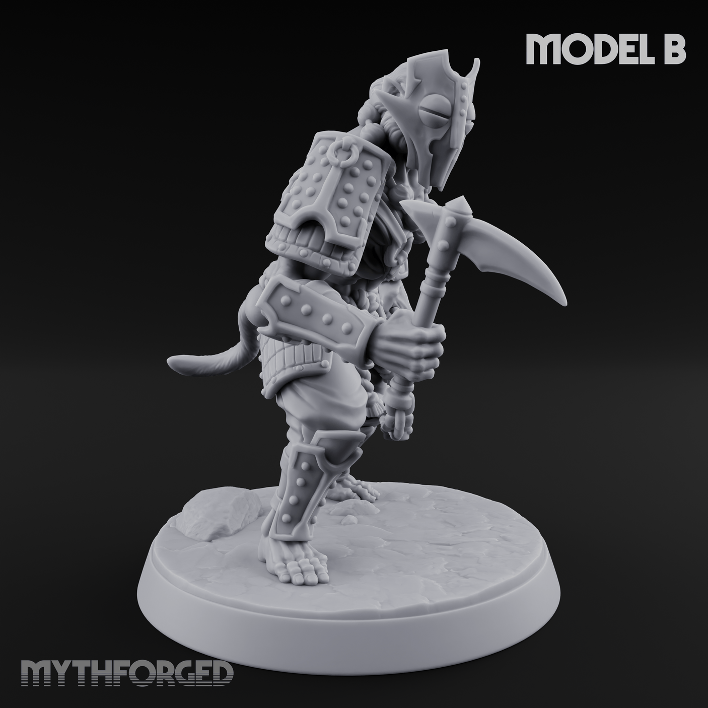 Shouldering The Blade Hadozee Warriors B Miniature for Dungeons and Dragons, Pathfinder or other TTRPGs