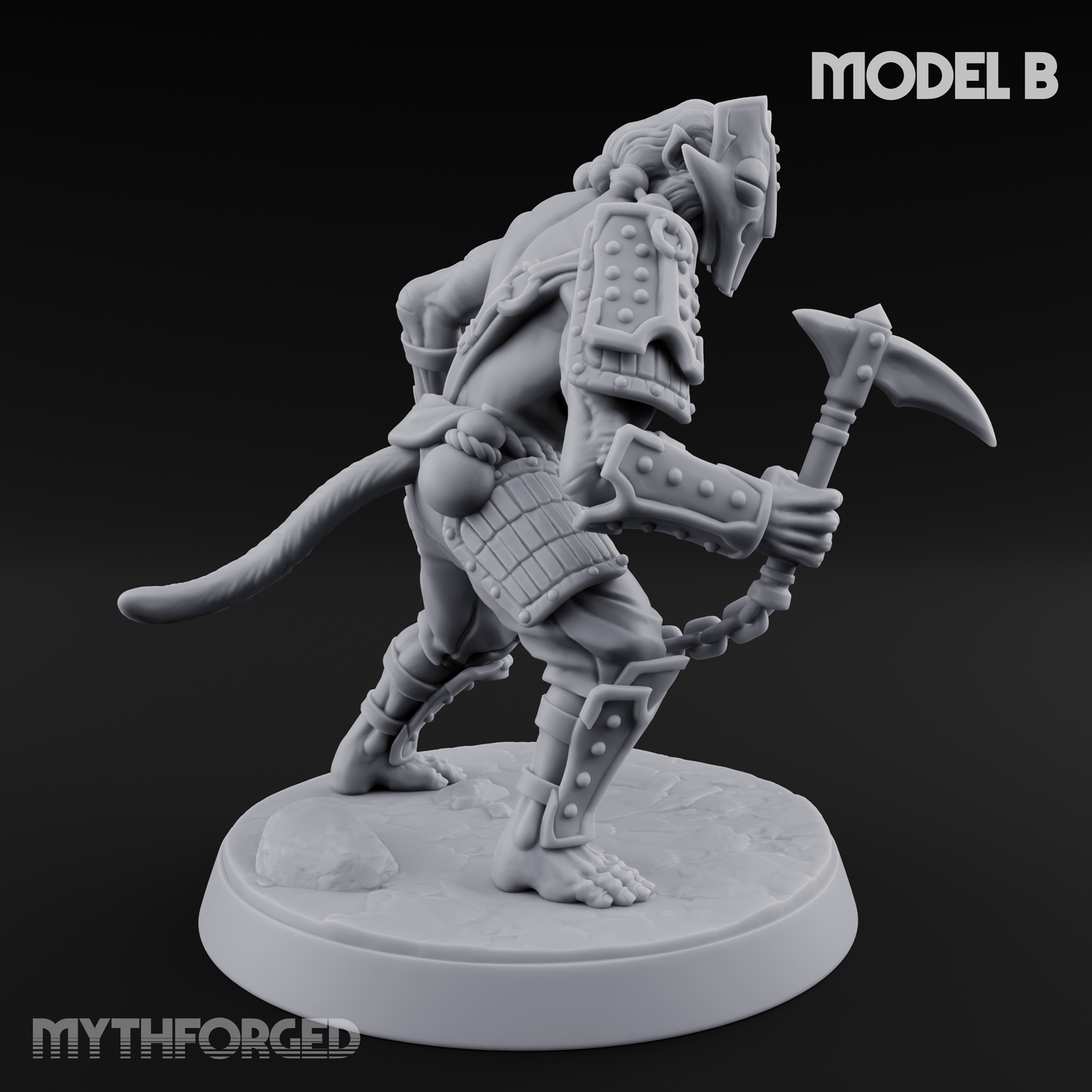 Shouldering The Blade Hadozee Warriors B Miniature for Dungeons and Dragons, Pathfinder or other TTRPGs