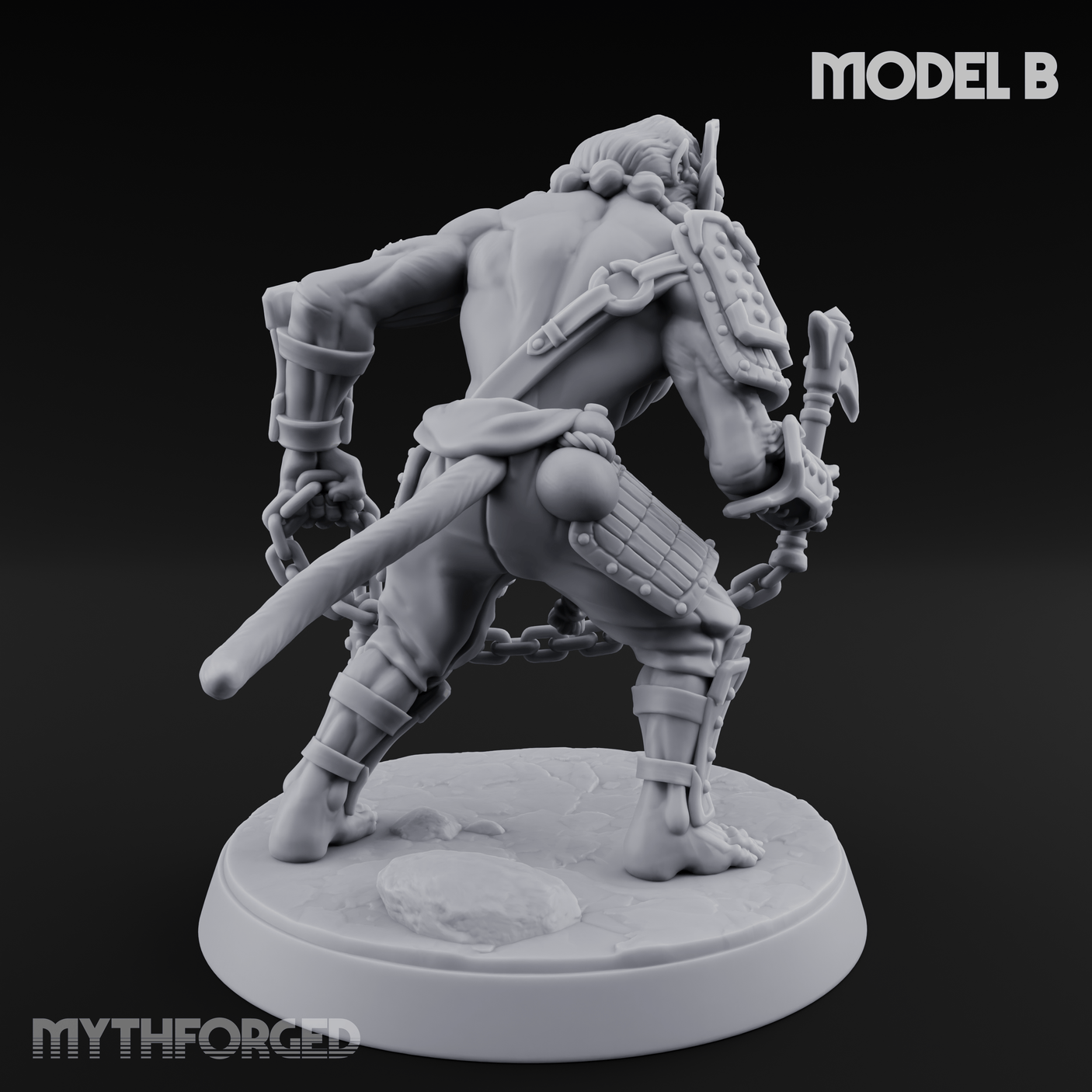 Shouldering The Blade Hadozee Warriors B Miniature for Dungeons and Dragons, Pathfinder or other TTRPGs