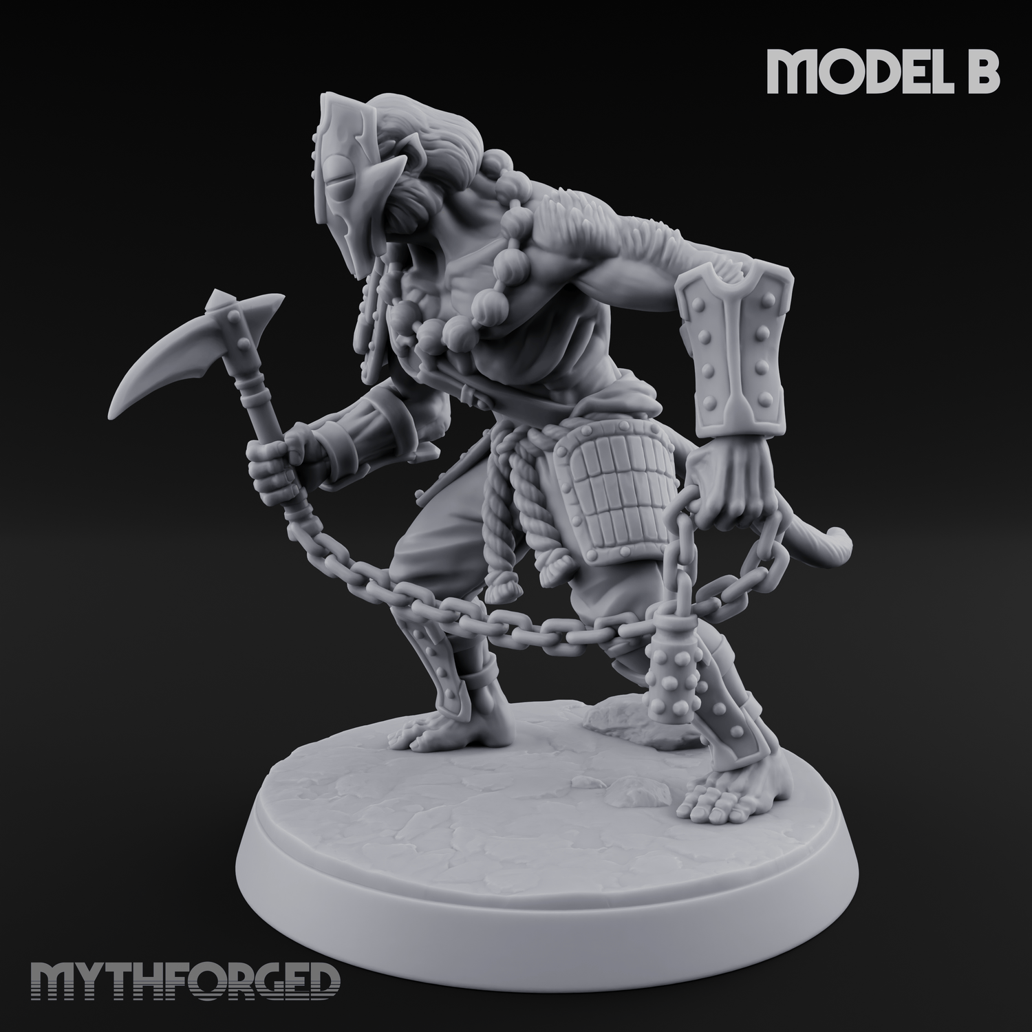 Shouldering The Blade Hadozee Warriors B Miniature for Dungeons and Dragons, Pathfinder or other TTRPGs