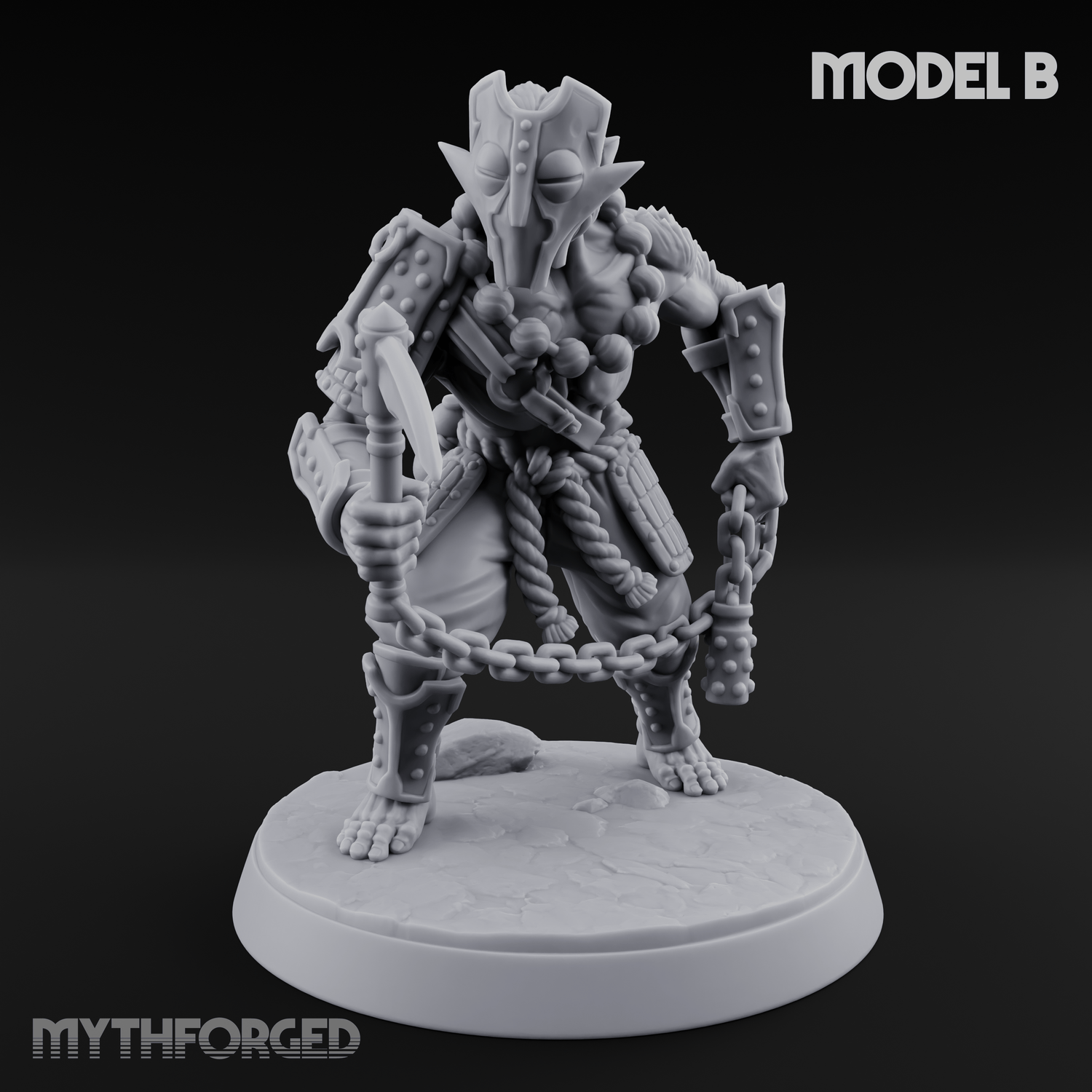 Shouldering The Blade Hadozee Warriors B Miniature for Dungeons and Dragons, Pathfinder or other TTRPGs